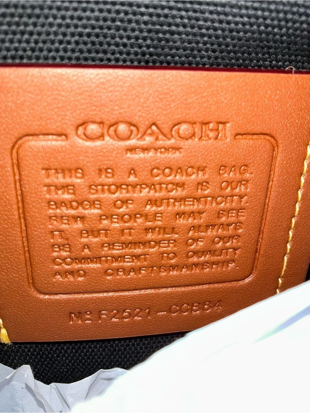 Coach pebbled leather